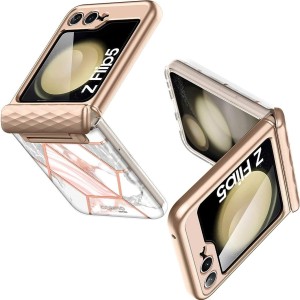 Etui Supcase i-Blason Cosmo BackSP do Galaxy Z Flip5, marmurowe różowe