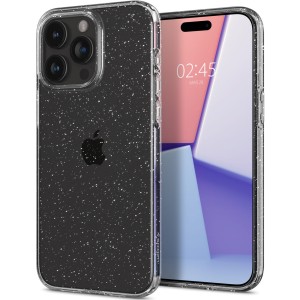 Etui Spigen Liquid Crystal do iPhone 15 Pro Max, przezroczyste z brokatem