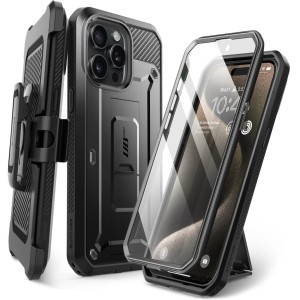 Etui Supcase UB Pro SP do iPhone 15 Pro Max, czarne