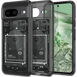 Etui Spigen Ultra Hybrid do Google Pixel 8, przydymione-szare (Zero One)