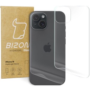 Folia hydrożelowa na tył Bizon Glass Hydrogel Back, iPhone 15, 2 sztuki