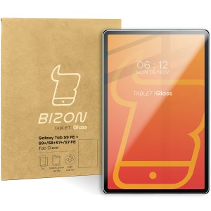 Szkło hartowane Bizon Glass Tab Clear do  Galaxy Tab S9 FE Plus/S9 Plus/S8 Plus/S7 Plus/S7 FE