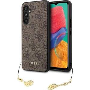 Etui Guess 4G Charms Collection do Galaxy S23 FE, brązowe