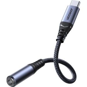 Adapter, przejściówka DAC Joyroom SY-C01, USB-C - Jack 3.5mm, czarny 