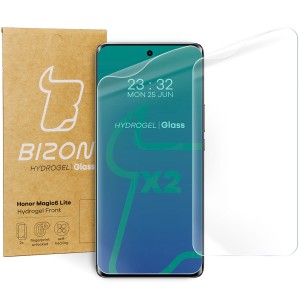 Folia hydrożelowa na ekran Bizon Glass Hydrogel Front do Honor Magic6 Lite, 2 sztuki 