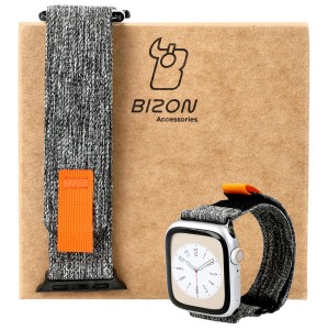 Pasek Bizon Strap Watch Urban do Apple Watch 38/40/41 mm, szary melanż