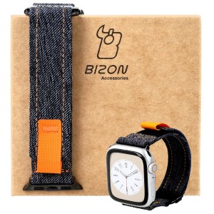 Pasek Bizon Strap Watch Urban do Apple Watch 38/40/41 mm, ciemnoniebieski jeans