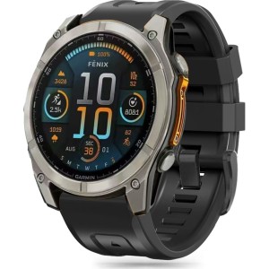Pasek Tech-Protect Silicone, QuickFit 22 mm do Garmin Fenix 8 (47 mm) / E / 7 Pro / 7 / 6 Pro / 6, czarny