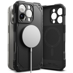 Etui Ringke Rugged Gear Magnetic do MagSafe do iPhone 16 Pro Max, czarne