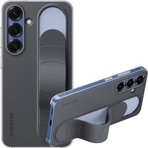 Etui Samsung Silicone Standing Grip Case do Galaxy S25, czarne