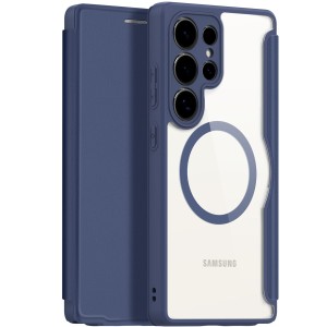 Etui Dux Ducis Skin X Pro Magnetic do MagSafe do Galaxy S25 Ultra, granatowe
