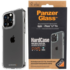 OUTLET: Etui Antybakteryjne PanzerGlass HardCase do iPhone 15 Pro Max, przezroczyste
