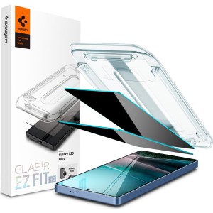 Szkło do etui + Aplikator Spigen Glas.tR Privacy EZ Fit 2-Pack do Galaxy S25 Ultra