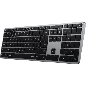 Klawiatura membranowa z układem numerycznym, Satechi Slim X3, Bluetooth 5.0 + USB-C, szara
