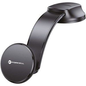Uchwyt samochodowy na szybę / deskę rozdzielczą, magnetyczny Forcell F-Grip MagFlex do MagSafe, czarny