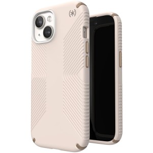Etui Speck Presidio2 Grip do iPhone 16e / 14 / 13, beżowe