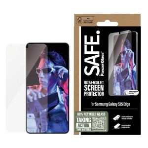 Szkło hartowane z aplikatorem Safe by PanzerGlass Ultra-Wide Fit + Easy Aligner do Samsung Galaxy S25 Edge