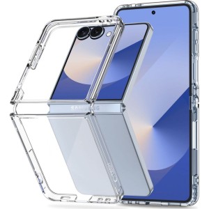 Etui Tech-Protect Flexair Hybrid do Galaxy Z Flip7, przezroczyste