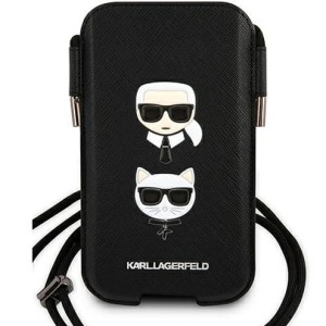 OUTLET: Etui uniwersalne / wsuwka Karl Lagerfeld 80 x 160 mm, czarne