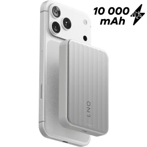 OUTLET: Powerbank magnetyczny Semi-Solid State 10000 mAh, LINQ powered by XTORM, Qi2.2 25 W, USB-C PD 30 W, srebrno-biały