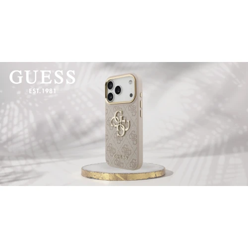 Etui Guess 4G Guess Classic Logo do iPhone 18 Pro / 17 Pro, różowe
