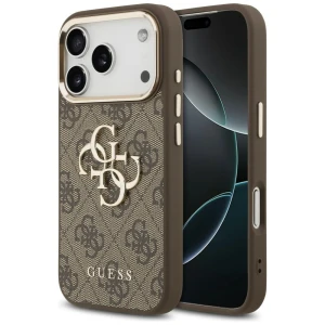 Etui Guess 4G Guess Classic Logo do iPhone 18 Pro / 17 Pro, brązowe