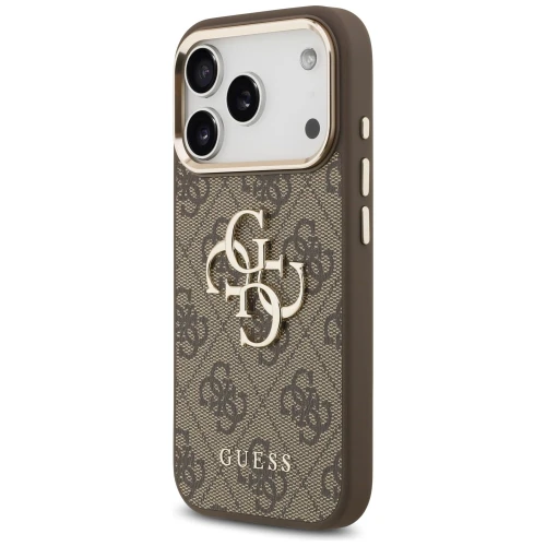 Etui Guess 4G Guess Classic Logo do iPhone 18 Pro / 17 Pro, brązowe