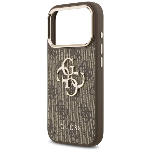 Etui Guess 4G Guess Classic Logo do iPhone 18 Pro / 17 Pro, brązowe