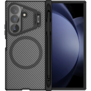 OUTLET: Etui z rysikiem Nillkin CamShield Prop Magnetic do Galaxy Z Fold8 Ultra, przydymione z czarna ramką