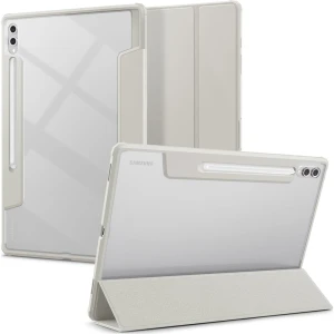 OUTLET: Etui Spigen Ultra Hybrid Pro do Galaxy Tab S10 Ultra / S9 Ultra / S8 Ultra, szaro-przezroczyste