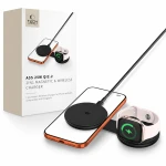 Ładowarka indukcyjna Tech-Protect A55 2in1 Qi2.2 25W do MagSafe, Apple Watch, czarna
