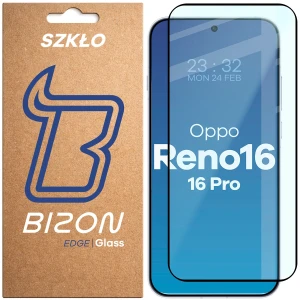 Szkło hartowane Bizon Glass Edge do Oppo Reno16 / Reno16 Pro 5G,