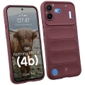 Pancerne etui Bizon Case Tur do Nothing Phone (4b), burgundowe (1/8)
