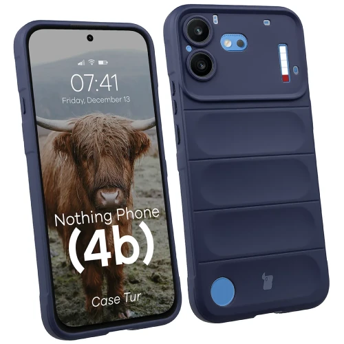 Pancerne etui Bizon Case Tur do Nothing Phone (4b), granatowe (1/8)