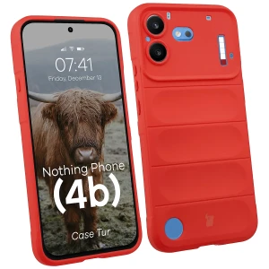 Pancerne etui Bizon Case Tur do Nothing Phone (4b), czerwone