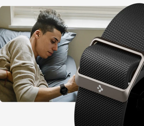 Pasek Spigen Lite Fit do Google Pixel Watch 3 (45mm) / 5 (45mm) / 4 (45mm), czarny (6/12)