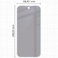 Prywatyzujące szkło hybrydowe Bizon Hybrid Shadow do Google Pixel 11, matowe (2/6)