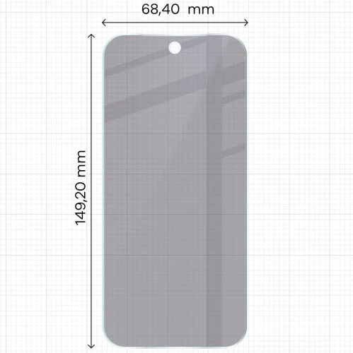 Prywatyzujące szkło hybrydowe Bizon Hybrid Shadow do Google Pixel 11, matowe (2/6)