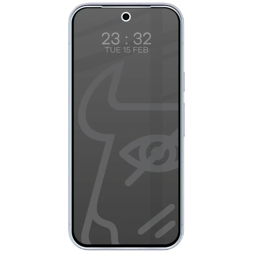 Prywatyzujące szkło hybrydowe Bizon Hybrid Shadow do Google Pixel 11, matowe (3/6)