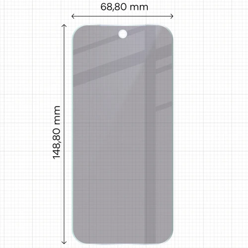 Prywatyzujące szkło hybrydowe Bizon Hybrid Shadow do Google Pixel 11 Pro, matowe (2/6)