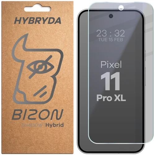 Prywatyzujące szkło hybrydowe Bizon Hybrid Shadow do Google Pixel 11 Pro XL, matowe (1/6)