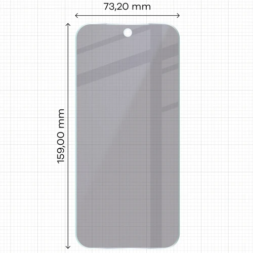 Prywatyzujące szkło hybrydowe Bizon Hybrid Shadow do Google Pixel 11 Pro XL, matowe (2/6)