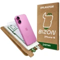 2x Szkło hybrydowe z eko aplikatorem Bizon Eplikator Hybrid Mule do iPhone 16 (1/5)