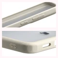 Etui Bizon Case Angelo do Galaxy S26 FE / S25 FE, półprzezroczyste z beżową ramką (4/6)