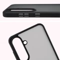 Etui Bizon Case Angelo do Galaxy S26 FE / S25 FE, przydymione z czarną ramką (3/6)
