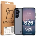 Etui Bizon Case Angelo do Galaxy S26 FE / S25 FE, przydymione z czarną ramką (6/6)