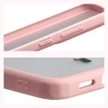 Etui Bizon Case Angelo do Galaxy S26 FE / S25 FE, półprzezroczyste z jasnoróżową ramką (4/6)