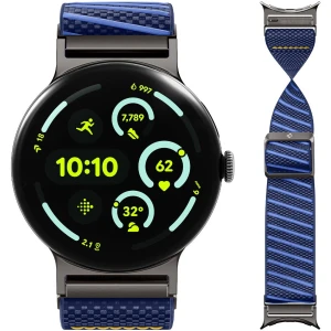 Pasek Spigen Lite Fit X do Google Pixel Watch 5 (45mm) / 4 (45mm) / 3 (45mm), granatowy