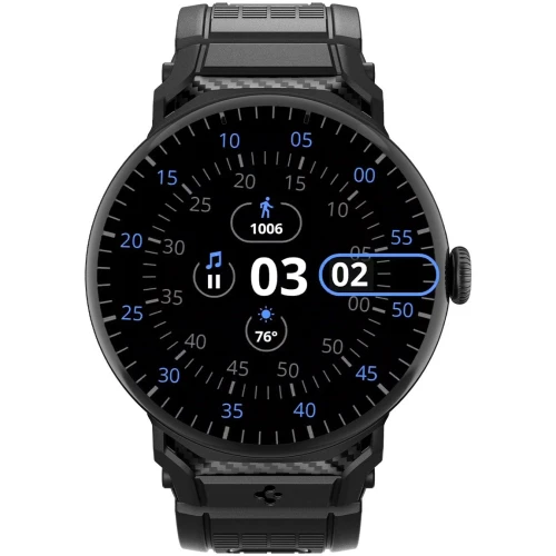 Pasek Spigen Rugged Band do Google Pixel Watch 5 (41mm) / 4 (41mm) / 3 (41mm), czarne (7/11)