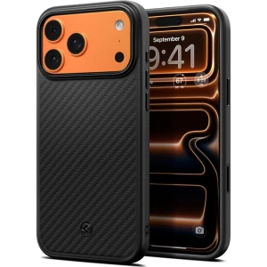 OUTLET: Etui Spigen Enzo Aramid T Mag (CC) do MagSafe do iPhone 17 Pro, czarne